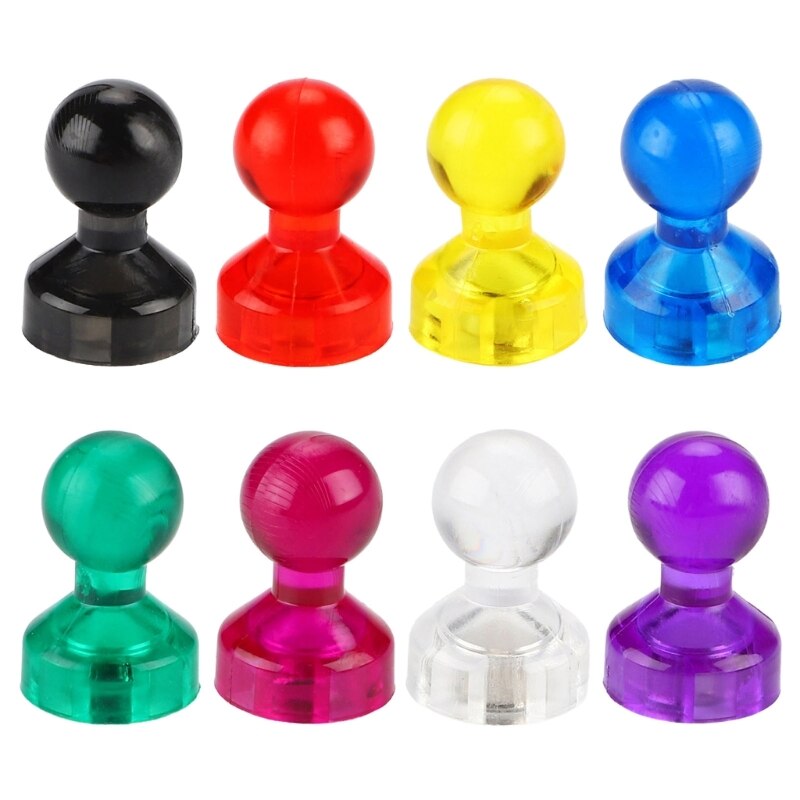 Push Pin Magnets Pack Magnetic Push Pins Refrigerator Magnets, 8 Assorted Colors new arrival