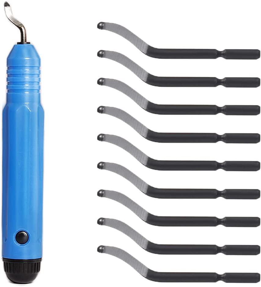 12 In 1 Hand Deburring Tool Metal Cutter Set With Rotary Deburring Blades Trimming Knife for 3D Printer DIY Model Repair
