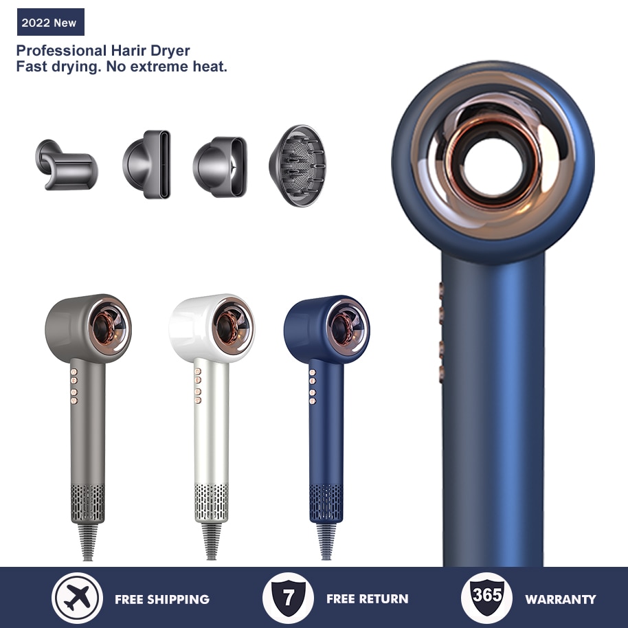 Professional Hair Dryer Negative Ionic Strong Wind Hair Dryer Hot &Cold Air Wind ionic Blow Dryer Hairdryer Salon Style Tool