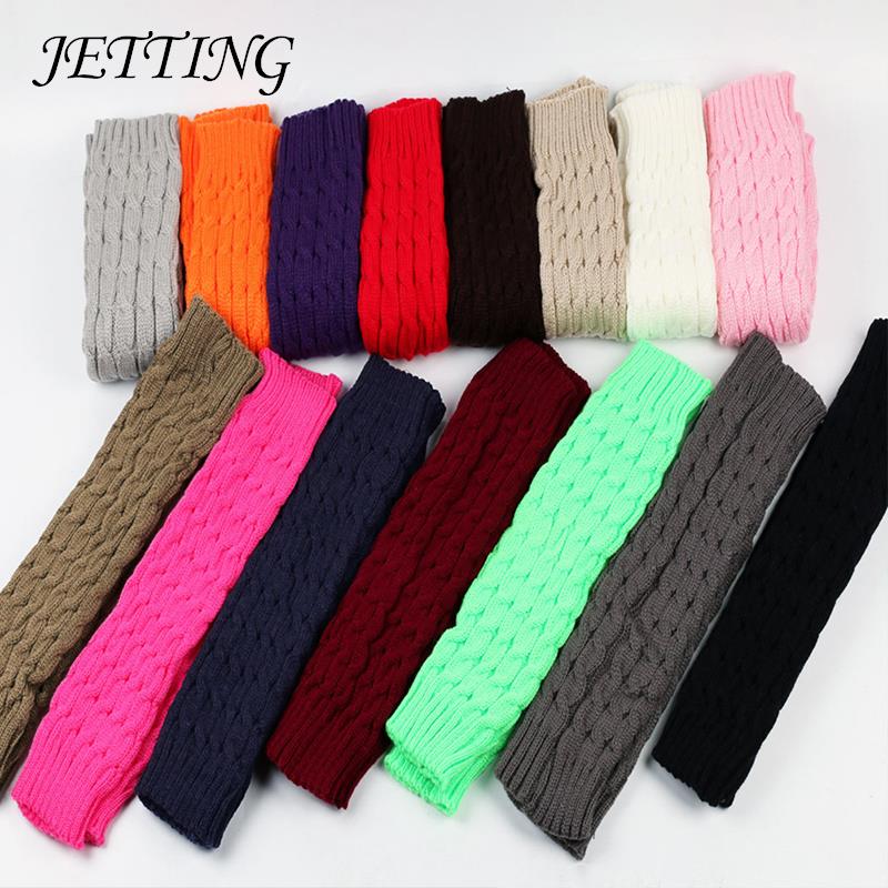 New Women Knit Socks Foot Cover Leg Warm Socks Winter Women Autumn Solid Color Long Socks Over Knee Leg Warmers Stockings