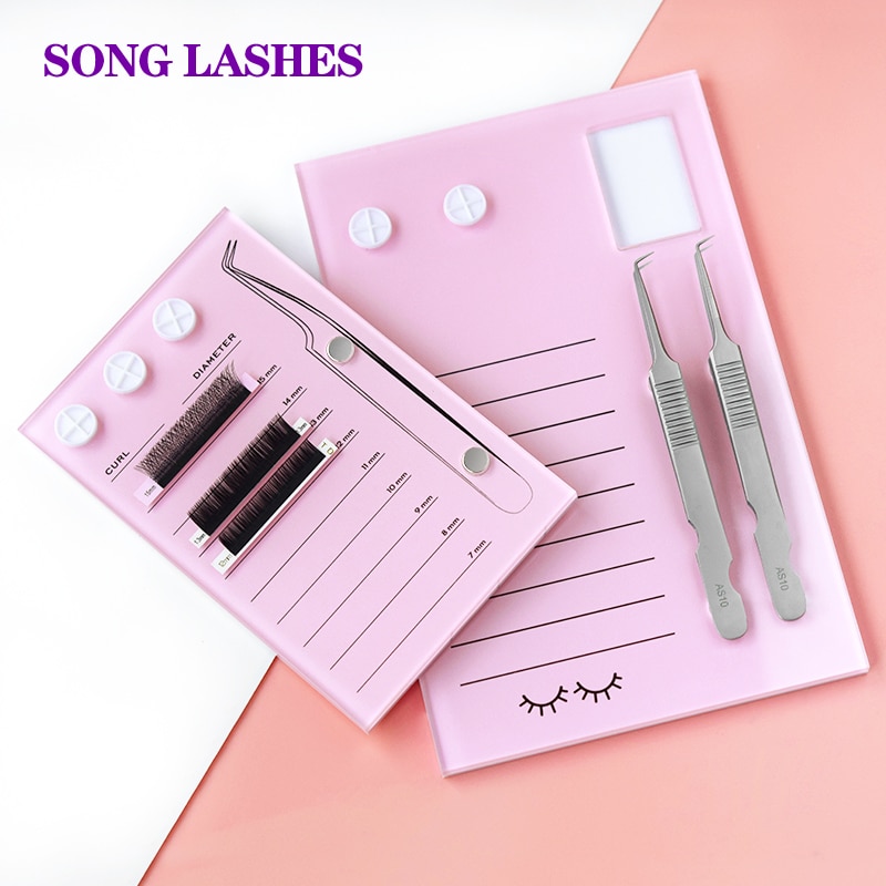 Songlash Lash Extensions Mixed Tray Eyelash Organising Tile Eyelash Board Beauty Tools Eyelash Pad