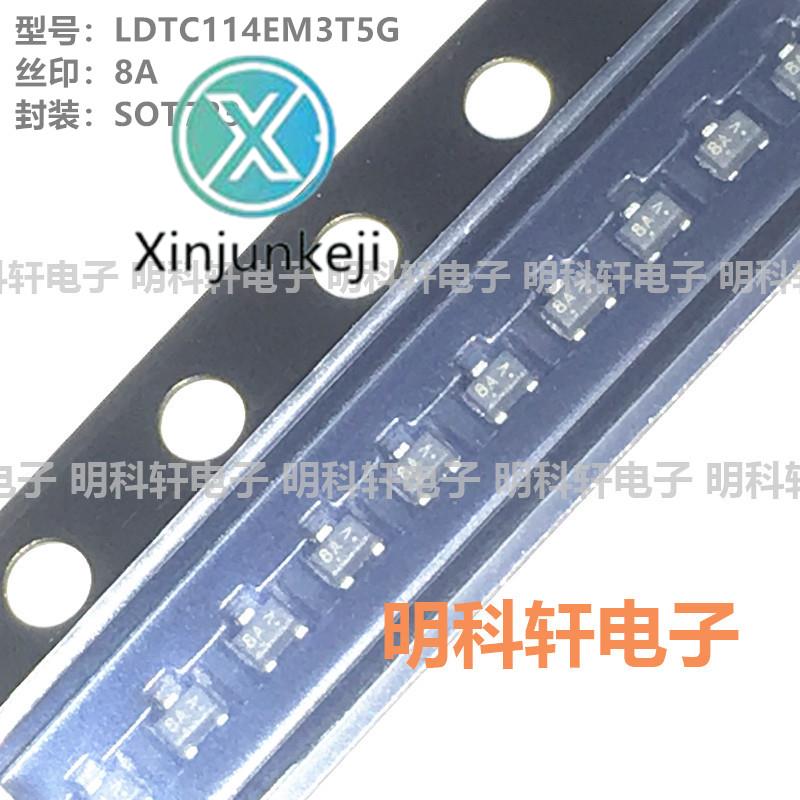 100pcs orginal new LDTC114EM3T5G silk screen 8A SOT723 SMD transistor
