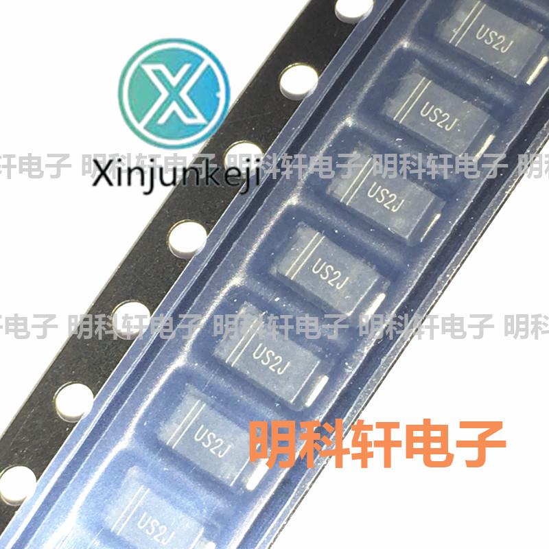 100pcs orginal new US2J SMA DO-214AC 600V/2A SMD Fast Recovery Diode
