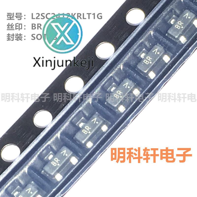 100pcs orginal new L2SC2412KRLT1G Silkscreen BR SOT23 50V/150mA NPN SMD Transistor