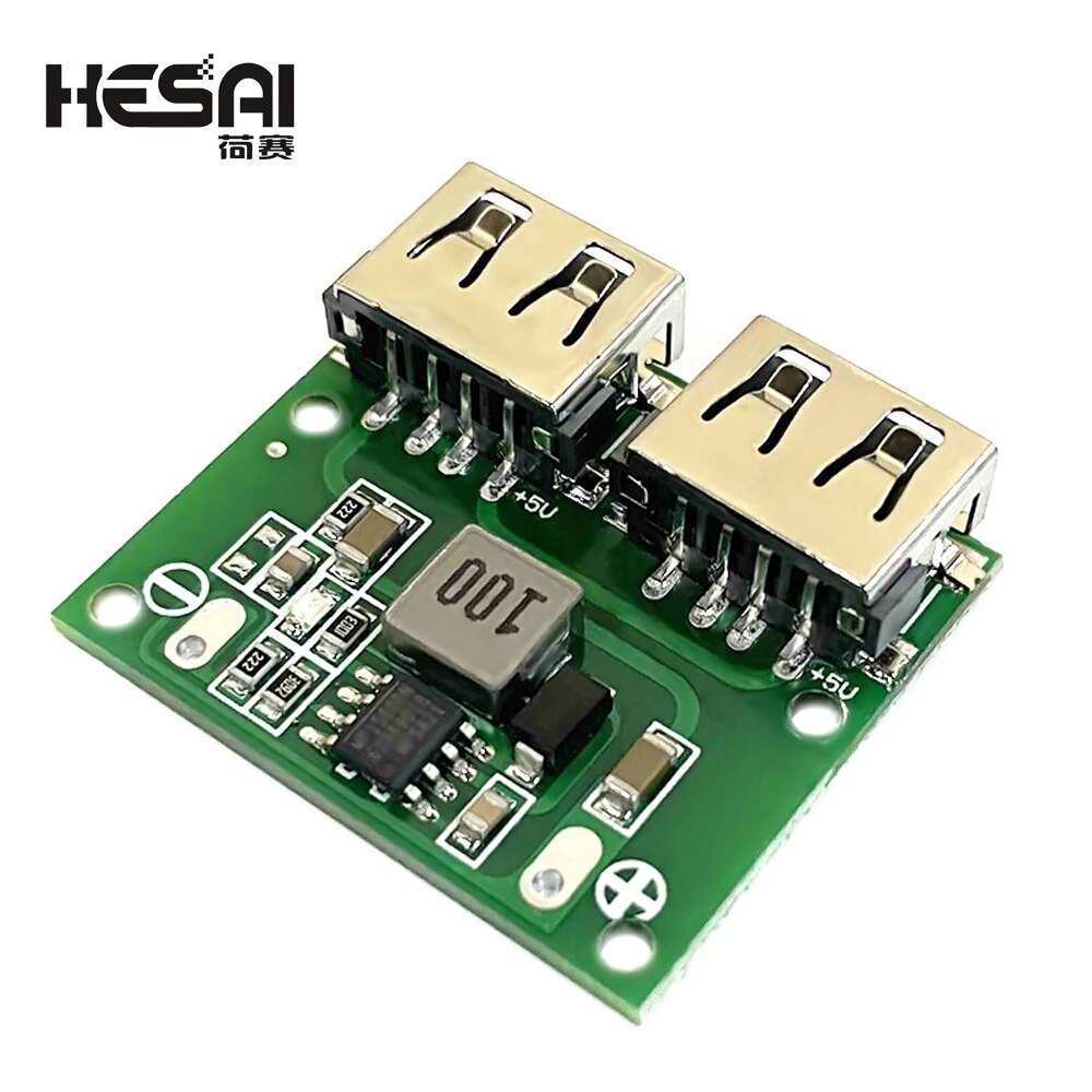 12V/24V To 5V Dual Socket 3A DC-DC Vehicle Charging Voltage Regulator Charging Module HW-681