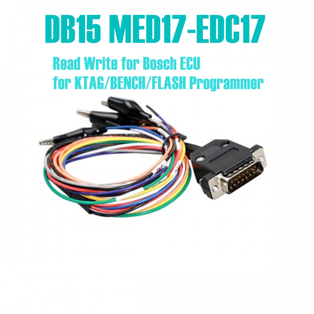 DB15 MED17 EDC17 Bosh ECU Adapter 14P 600KT02 F32GN037C ECU Connector for Bench/KT-AG/Flash Programming