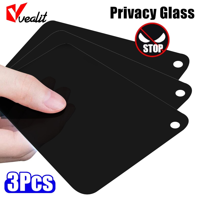 1-3Pcs Privacy Screen Protector for Oppo Reno 5 6 7 8 Pro A97 A96 A95 A55S A54S A53S Find X5 X3 X2 Lite Anti-Spy Tempered Glass