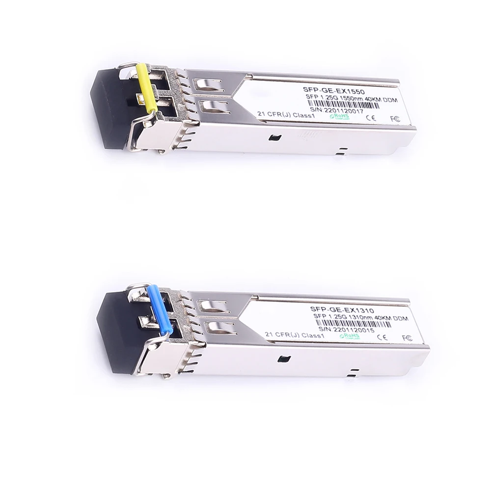 SFP Transceiver with Single Mode, 1.25Gbps, 40km LC Port, 1 Pair