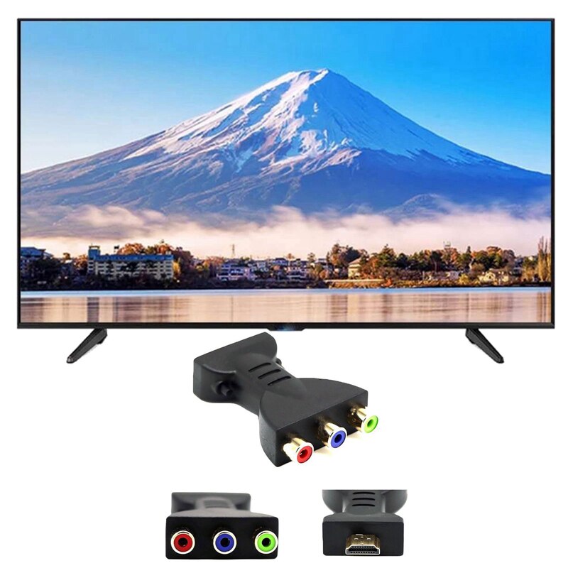 Av Converter Hd To Av 3Rca Adapter Cable Adapter To Av Red Blue Green RGB Color Difference Connector