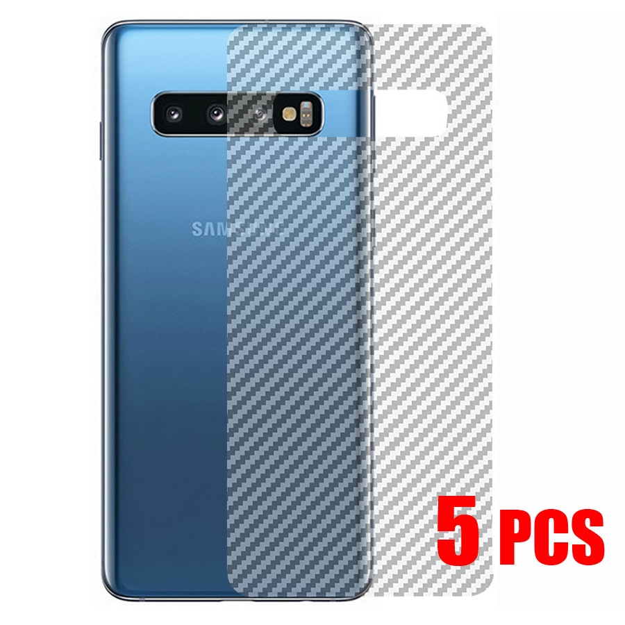 5PCS 3D Carbon Fiber Screen Protector For Samsung S20 S21 S22 FE Ultra S9 S8 S10 Plus Back Film Sticker for Note 8 9 10 20