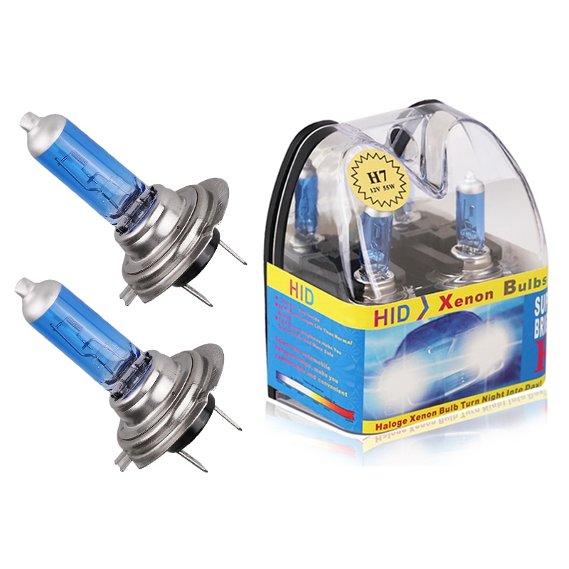 Bulb H7 12V 55W White Halogen Light Car Accessories Auto HeadLight H7 Super White Car HeadLight Replacement Original Bulb Lamp