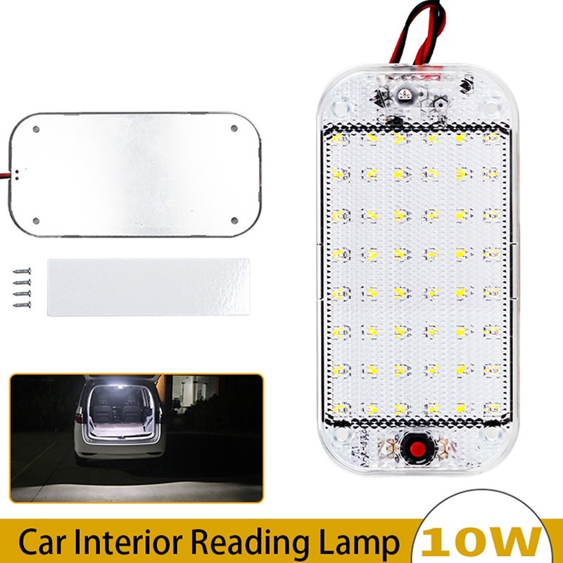 48 LED Panel Light Car Interior Reading Lamp High Brightness Cabin Lights