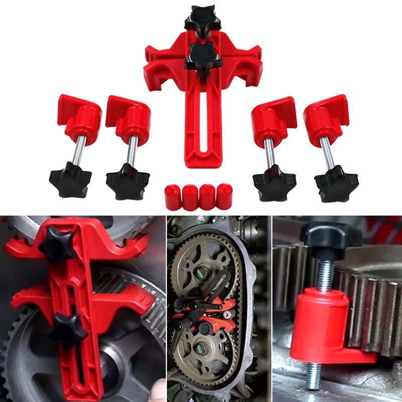 9Pcs Universal Cam Camshaft Lock Holder Car Engine Cam Timing Locking Retainer Timing Belt Fix Changer Cam Automotive Tool Set