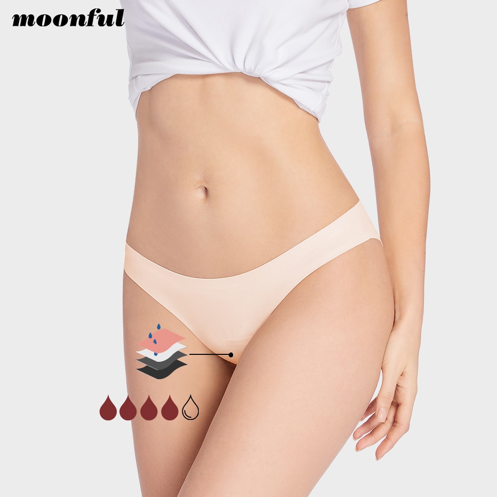 4 Layer Menstrual Panties Women Bikini Menstrual Seamless Panties for Periods Heavy Flow Period Underwear Culotte Menstruelle