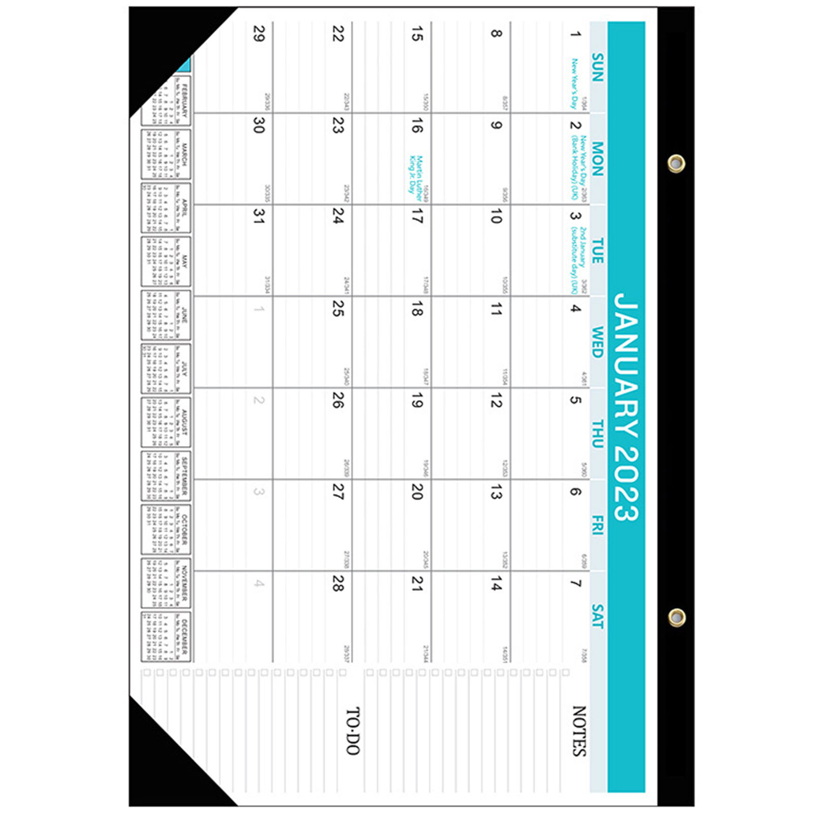 17cm × 12cm Creative Calendar Office Wide Spiral Binding Calendar At Home For planning And Organizing