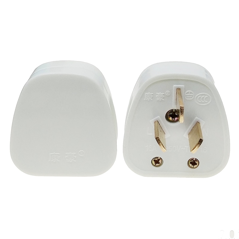 China Standard 16Amp 3-Flat Pin Male Main Power Plug AC250V 16A