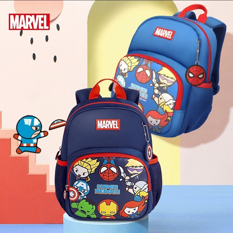 Disney Spiderman Iron Man Captain America Kids Bacpack Avengers Pattern Backpack Children School Bags Small Travel Bag Gifts