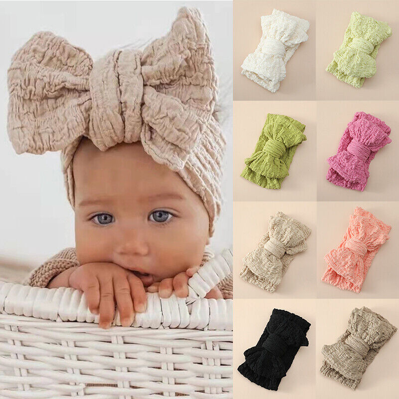 Big Bow Baby Headband for Girls DIY Super Elastic Toddler Turban Baby Girl Newborn Headwrap Kid Headwear Baby Hair Accessories