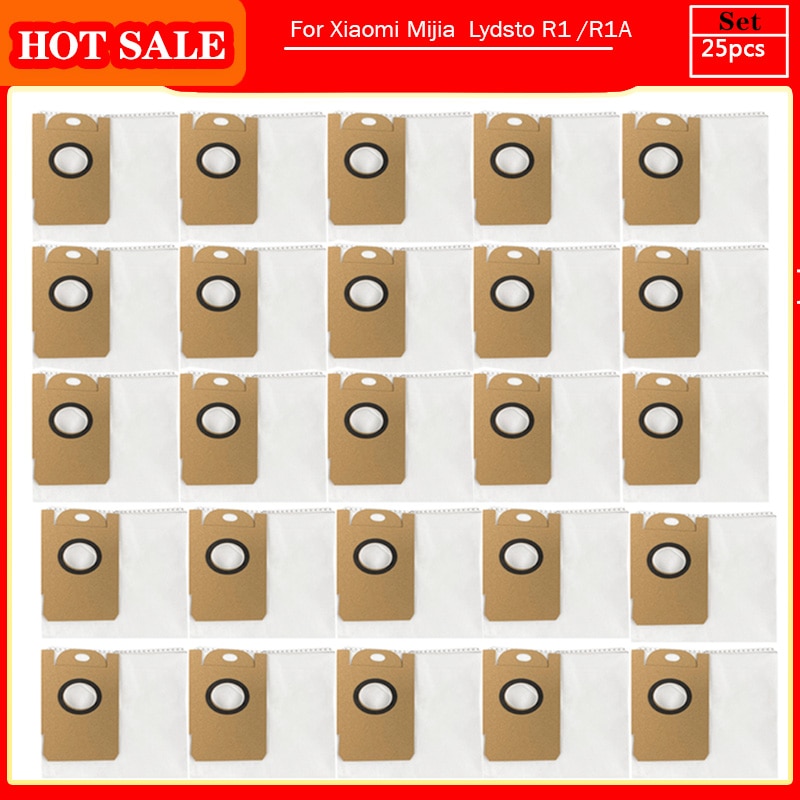 For Lydsto R1 R1A Dust Bag Spare Parts Lydsto Integrated Robot R1 Vacuum Cleaner Dirty Bags Replacement Accessories