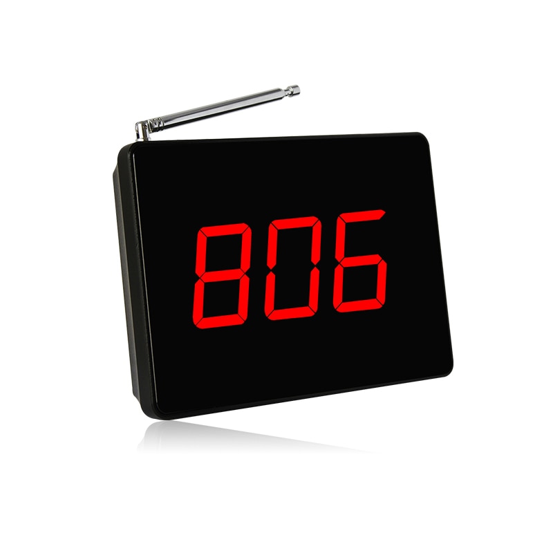 433.92mhz 999 Channel Electronic Calling LED Number Screen 3-digit Wireless Receiver for Restaurant K-2000A