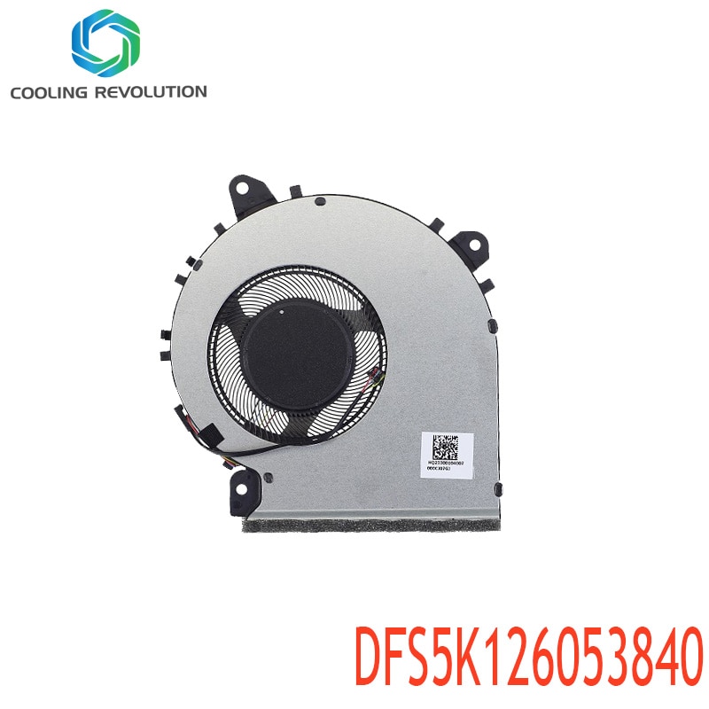 Laptop CPU Cooling Fan DFS5K126053840 DC5V 0.5A 4Pin for ASUS VivoBook 15 X515MA F515 X515 V5200E V5200EA 13NB0SQ0T01011