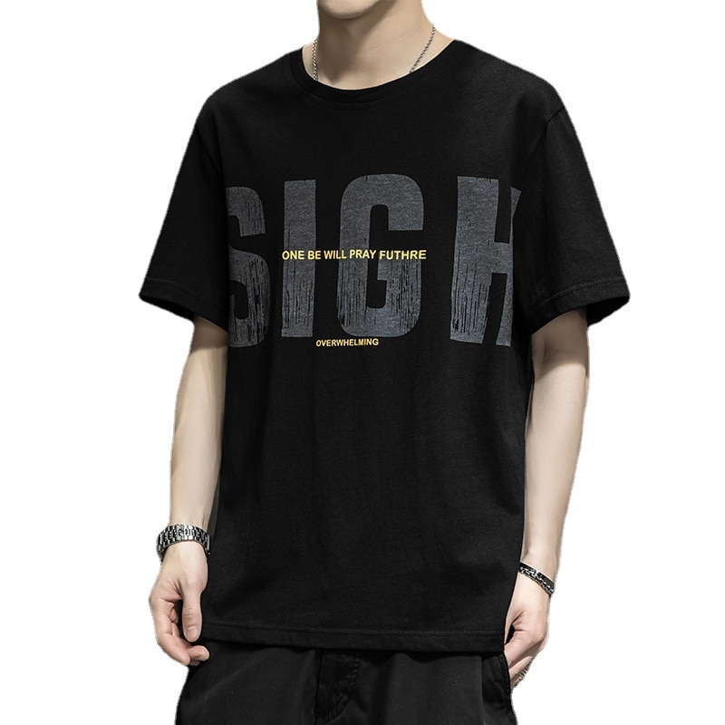 2023HOT ZNG 2020 summer new short-sleeved men's slim cotton brand clothing short-sleeved four-color