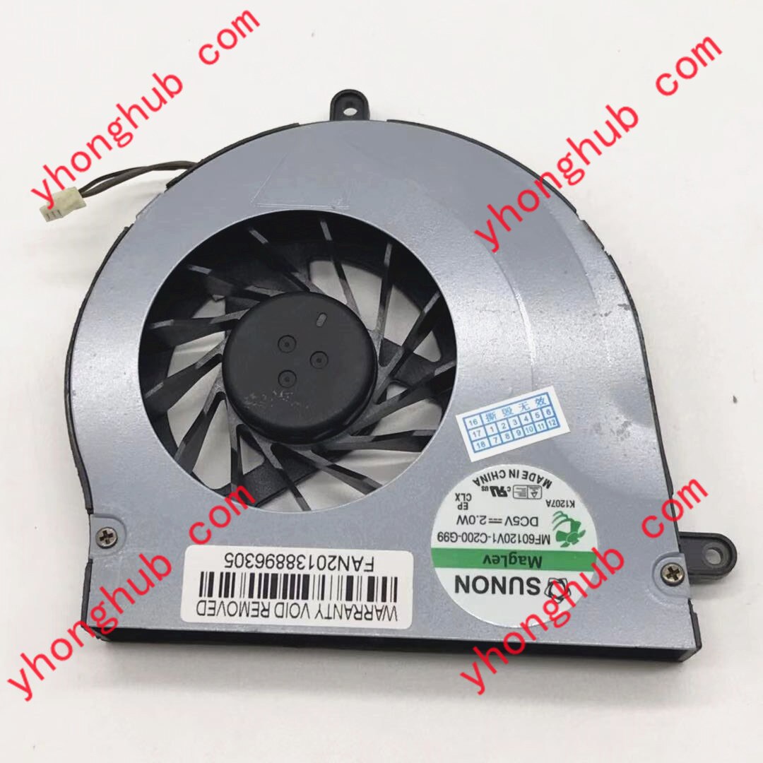 SUNON MF60120V1-C201-G99 MF60120V1-C200-G99 3- Wire DC 5V 2.0W Server Cooling Fan