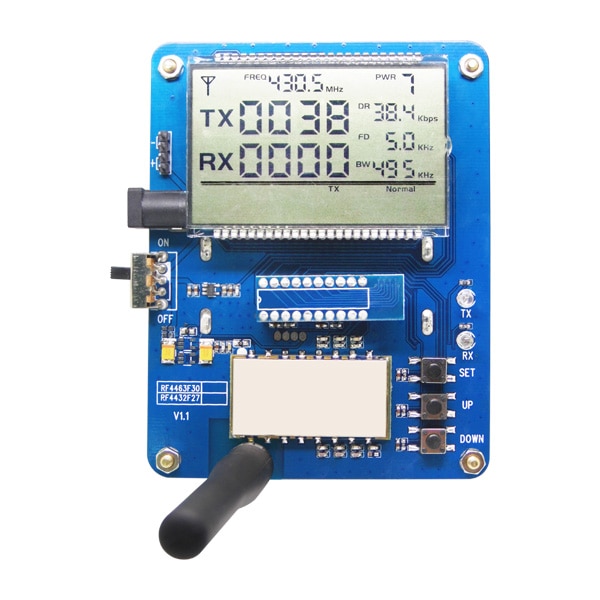 2pcs/lot Functional Debugging LCD DEMO Boards for the desmonstration of 27dBm RF module RF4432F27
