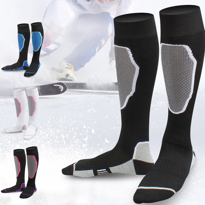 Fashion Winter Thermal Ski Socks Outdoor Quick Drying Sports Socks Women Men Climbing Socks Compression Socks Knee High Stocking