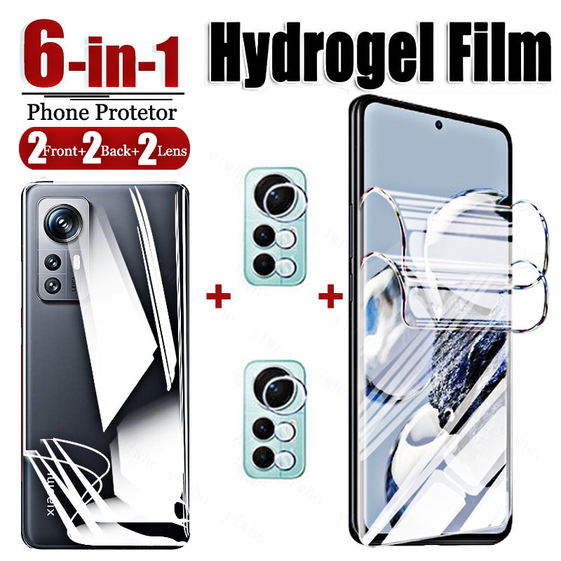 Front Back Hydrogel Film For Xiaomi 12T Pro Screen Protector Film xiomi 11t 11 12 10 T Pro 12tpro Camera Lens Protection Glass