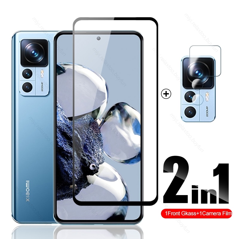 xiomi 12t glass 2in1 camera glass for xiaomi mi 12t pro protective glass xiomi xaomi xiami mi12t xiaomi12t screen protector film