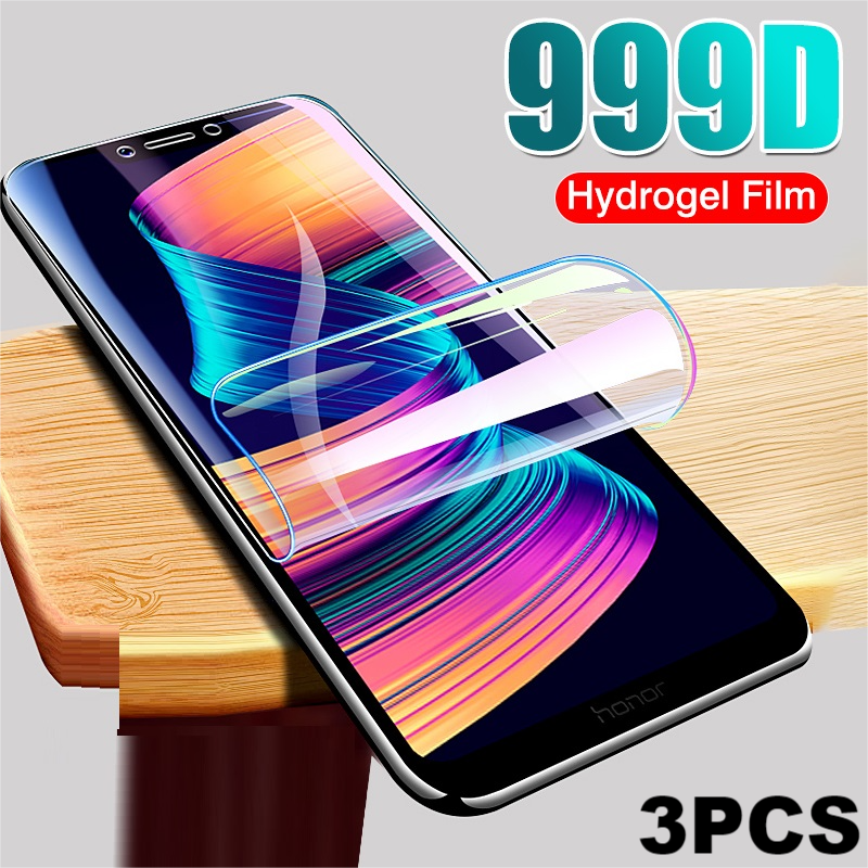 3PCS 9H Hydrogel Film For Huawei honor 8 9 Lite V9 Play 10 V10 Screen Protector Honor 7X 7A 7C 7S Protective Film