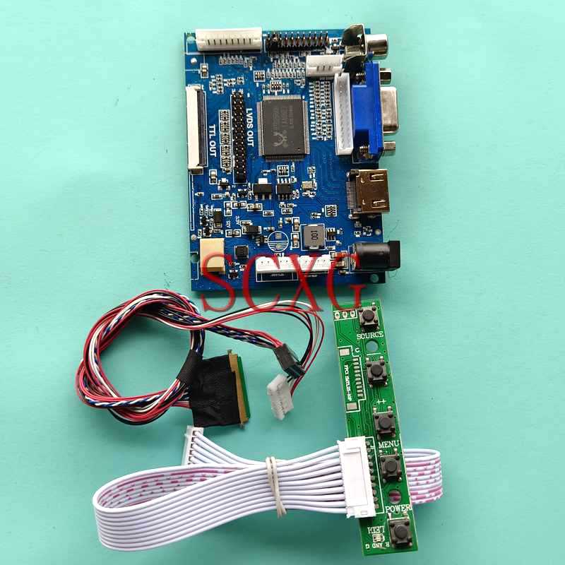 LCD Display Screen Controller Driver Board Fit LTN156AT23 LTN156AT24 LVDS 40-Pin DIY Kit 1366*768 15.6" HDMI-Compatible AV 