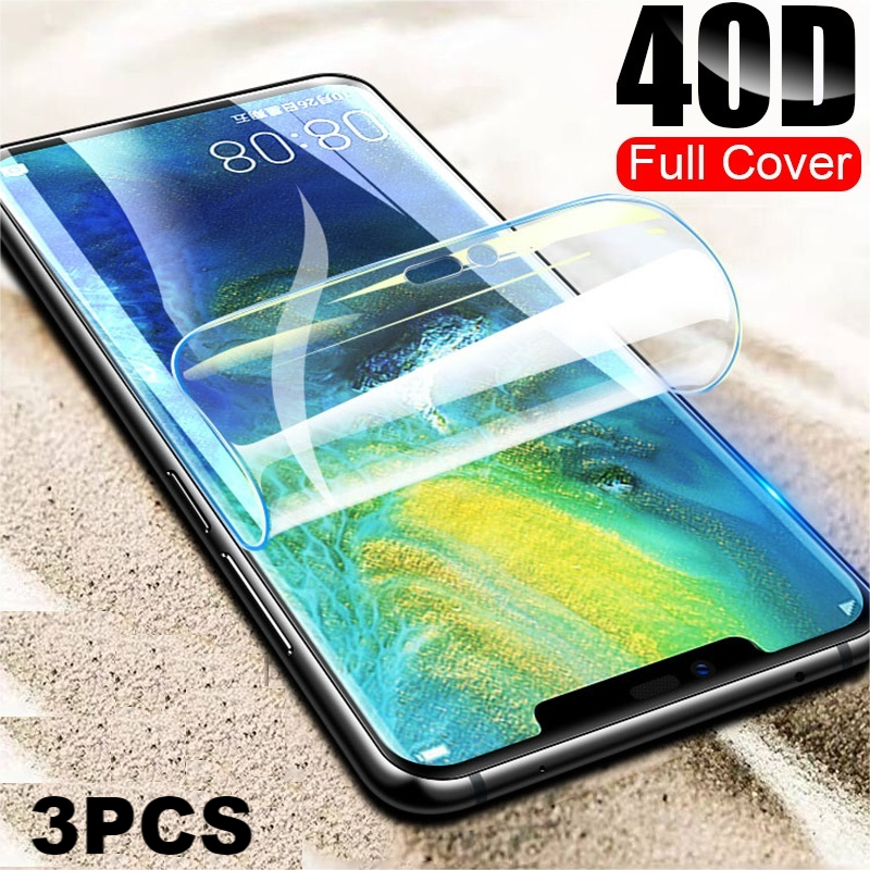3PCS HD Hydrogel Film On For Huawei Nova 7 6 SE 5 5i 5T 4 4E 3 3i 3T Screen Protector Mate 10 20 30 Lite Protective Film