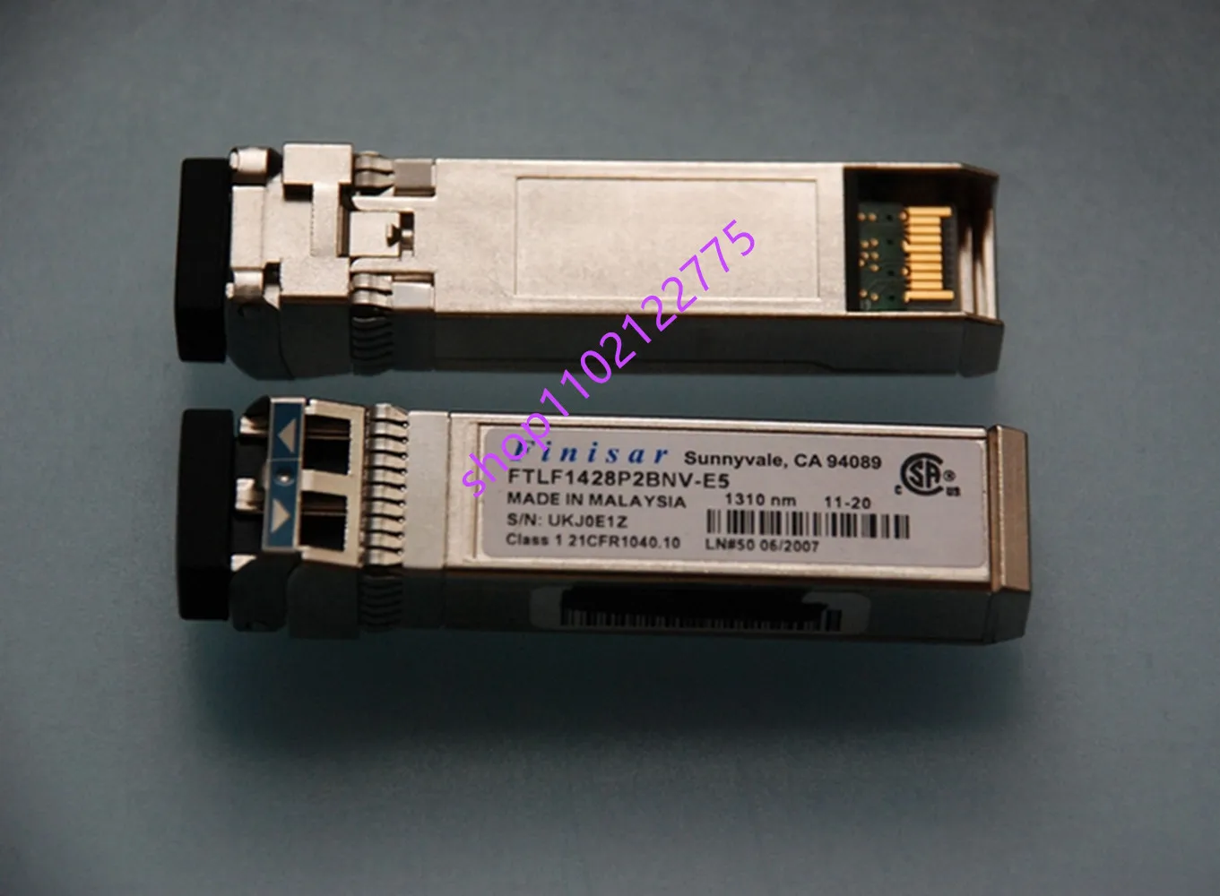Finisar 8G SFP 10KM Optical Fiber/FTLF1428P2BNV-E5/8GB Single-Mode Optical Transceiver/Finisar 8G Switch Module