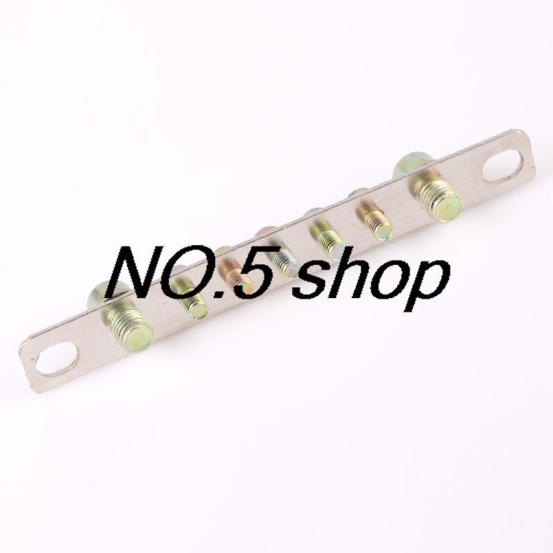 2x25mm 5 Way zero row terminal block copper bar bridge type pure copper terminal block connector