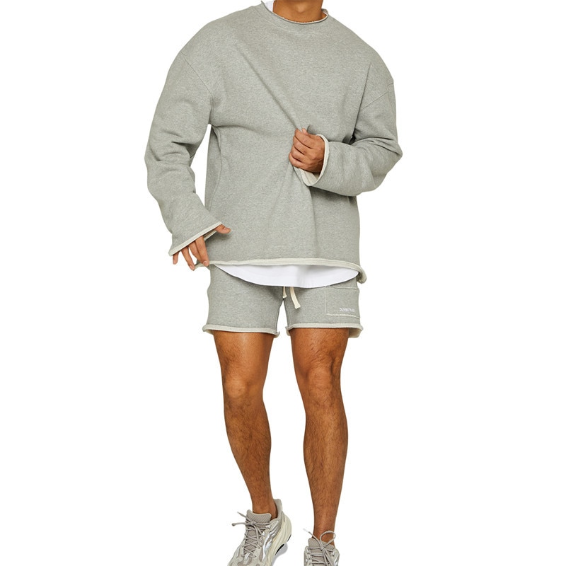 Muscle fitness brothers sports suit men's autumn and winter running training loose plus size suit