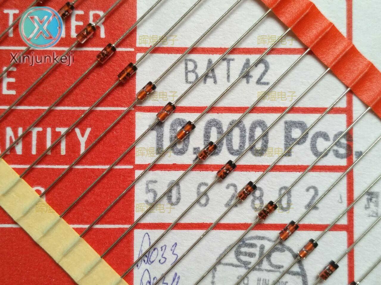 30pcs orginal new BAT42 Schottky diode DO-35