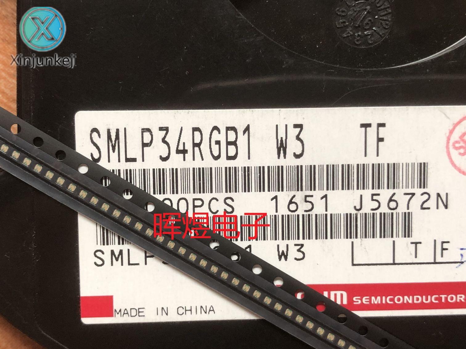 10pcs orginal new SMLP34RGB1W3 0404rgb 0402 colorful 1010 tricolor light full-color led highlight lamp beads