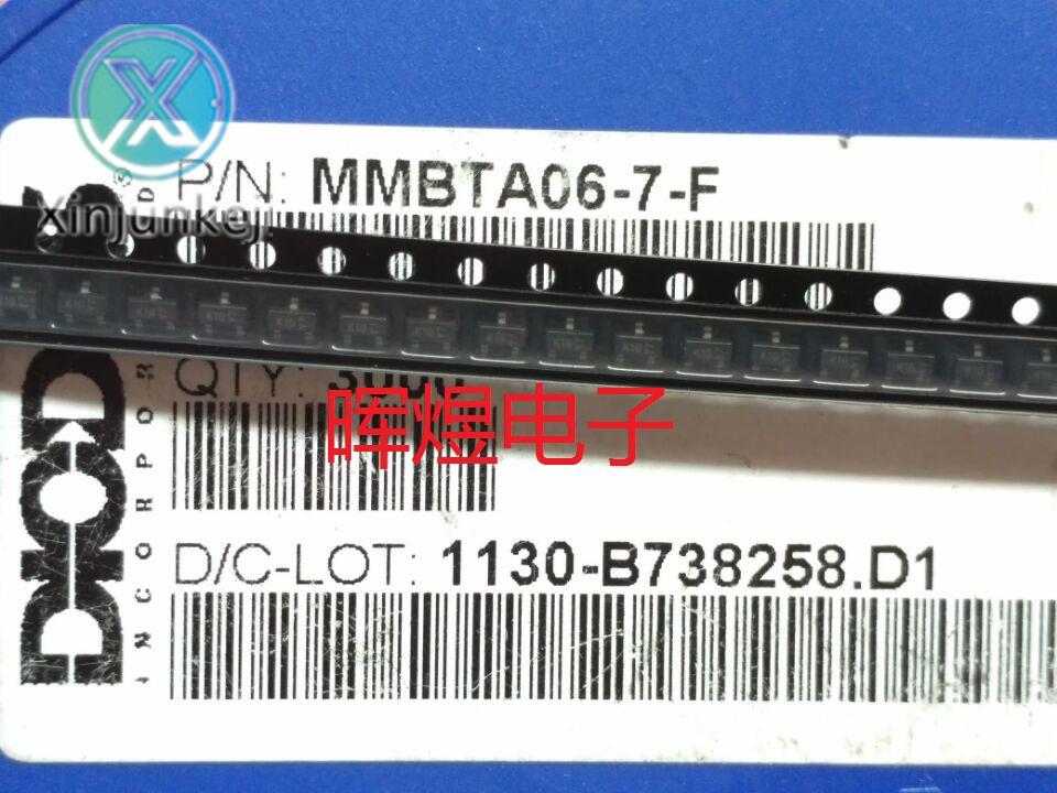 30pcs orginal new MMBTA06-7-F SOT-23 silk screen K1G