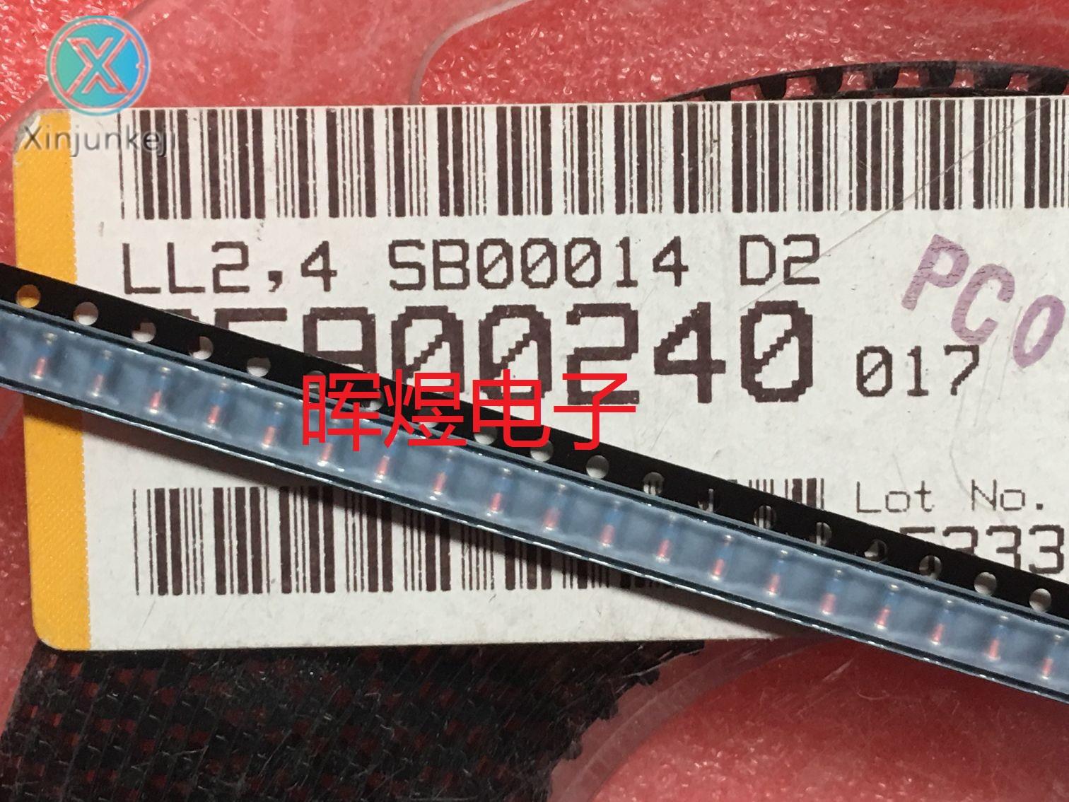 10pcs orginal new LL2.4 LL2, 4 glass cylindrical chip diode LL34