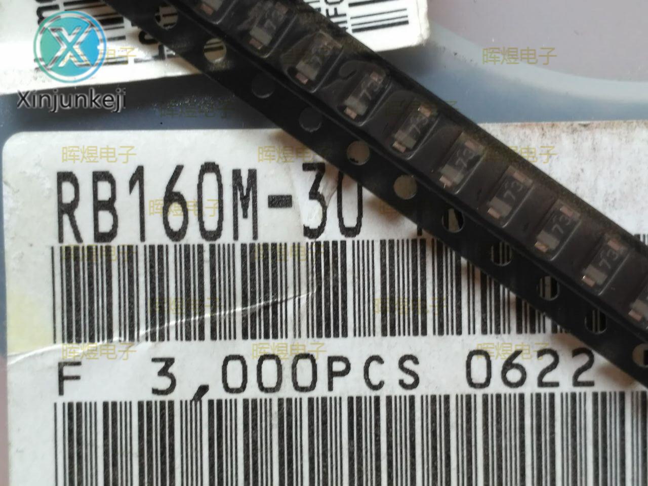 30pcs orginal new RB160M-30 Schottky diode SOD123/1206 screen printing: 73