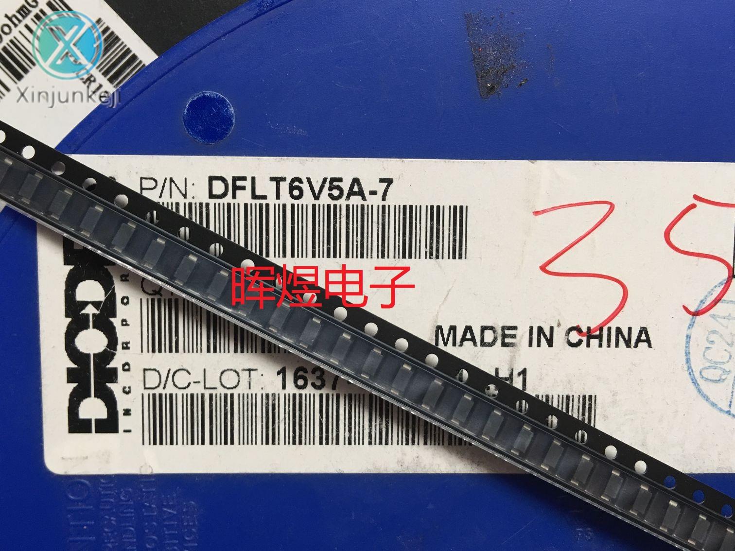 30pcs orginal new DFLT6V5A-7 Chip Transient Diode TVS PowerDI123