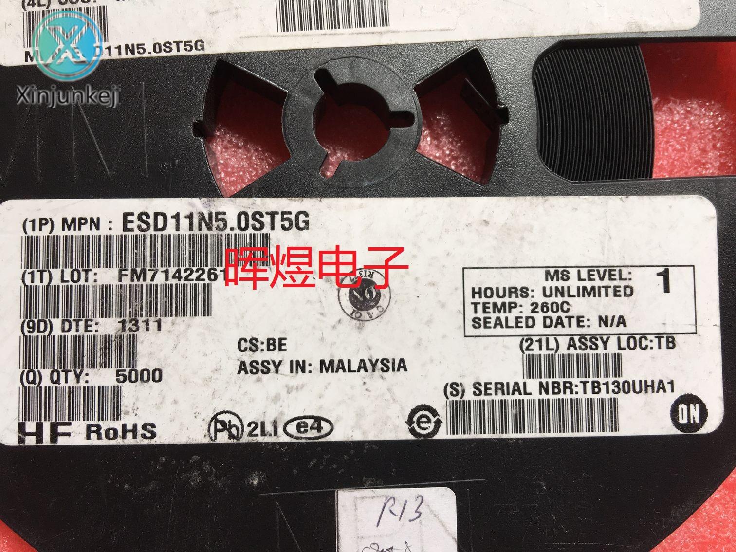 10pcs orginal new ESD11N5.05G chip bidirectional transient voltage suppression diode 5V DSN-2