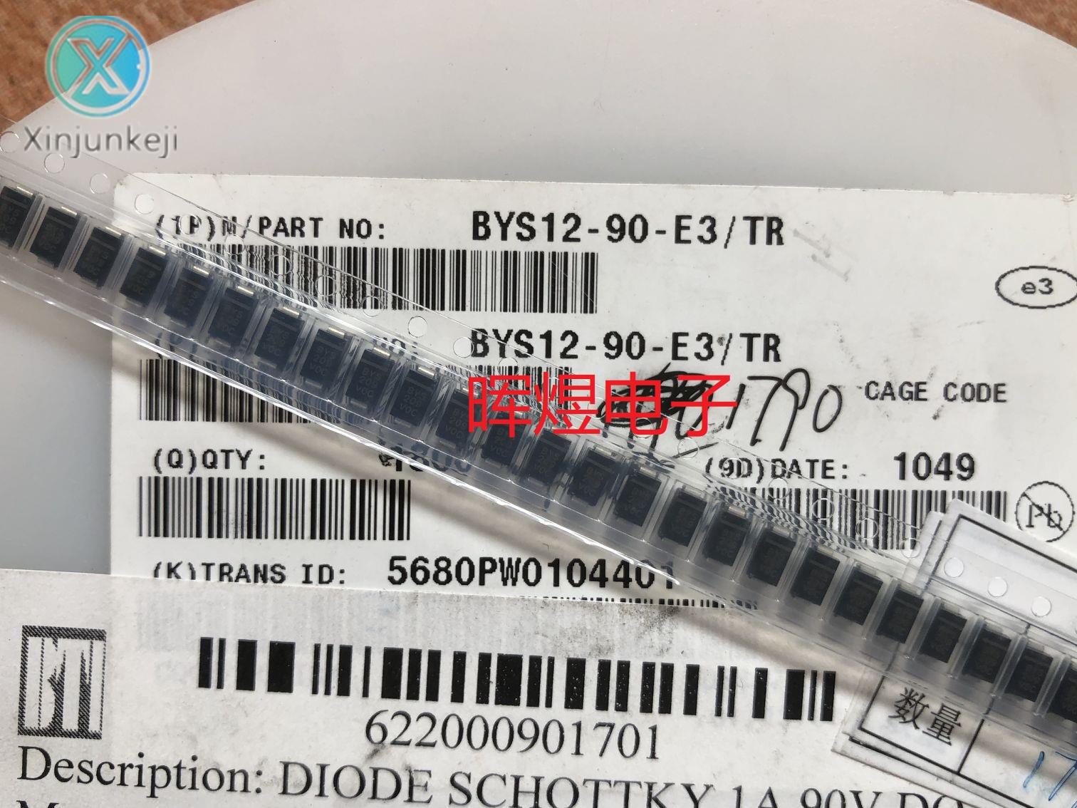 10pcs orginal new BYS12-90-E3/TR Schottky diode DO214AC 1.5A90V