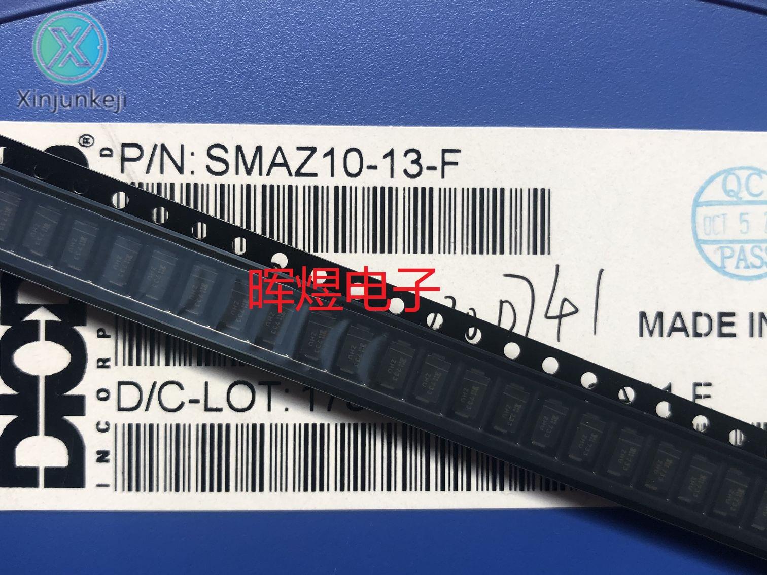 10pcs orginal new SMAZ10-13-F 10V 1W SMA chip zener diode