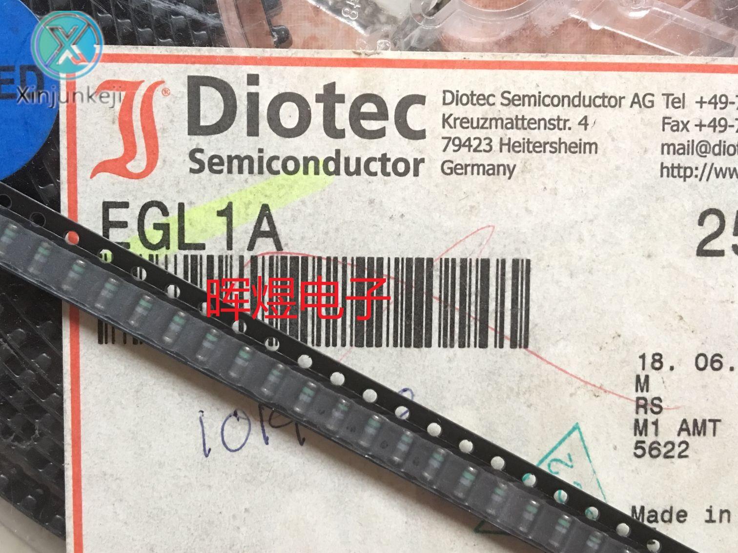 10pcs orginal new EGL1A DIOTEC Fast Recovery Diode DO-213AA