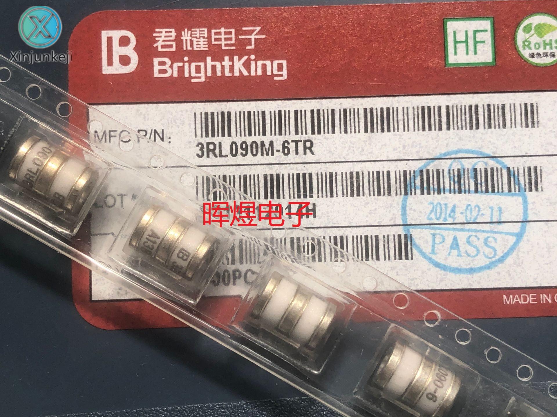 10pcs orginal new 3RL090M-6TR lightning protection tube 3R090 protective components 90V SMD ceramic gas discharge tube