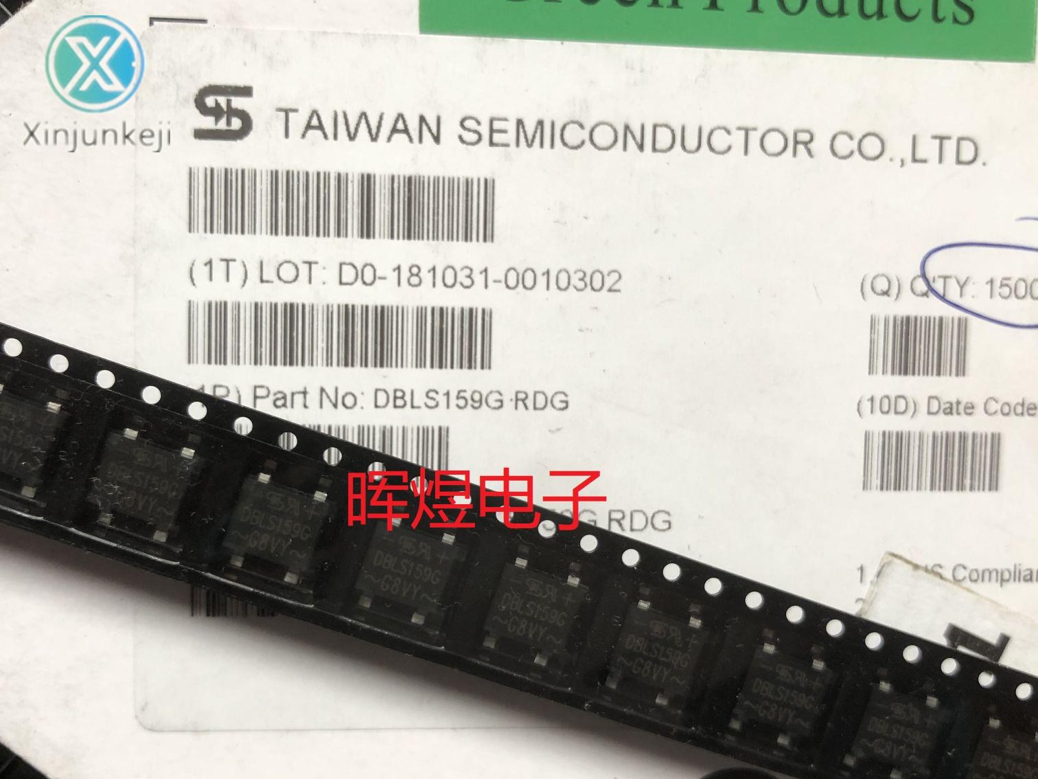 10pcs orginal new DBLS159G RDG chip rectifier bridge stack SOP-4 1.5A1400V