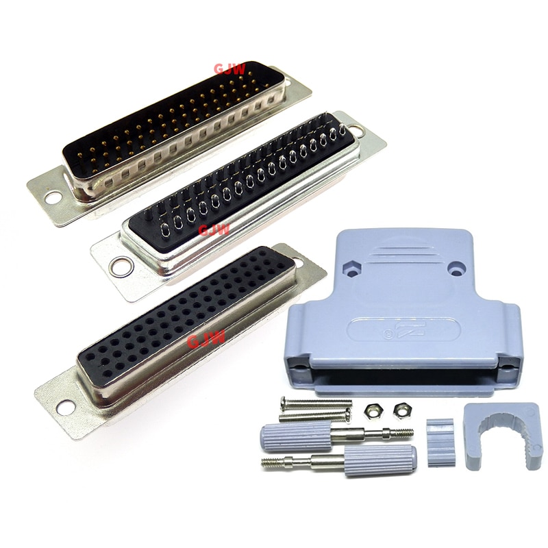 1PCS DB50 MALE FEMALE CONNECTOR Solder Type D-Sub 50pin serial port Adapter 50 pin 50P HDB50
